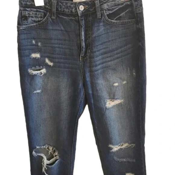 WOMENS Kancan dark wash distressed jeans size 7. - Picture 6 of 12